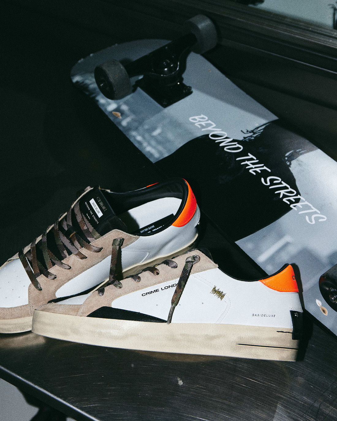 CRIME LONDON: SK8 DELUXE BURNT CAMO