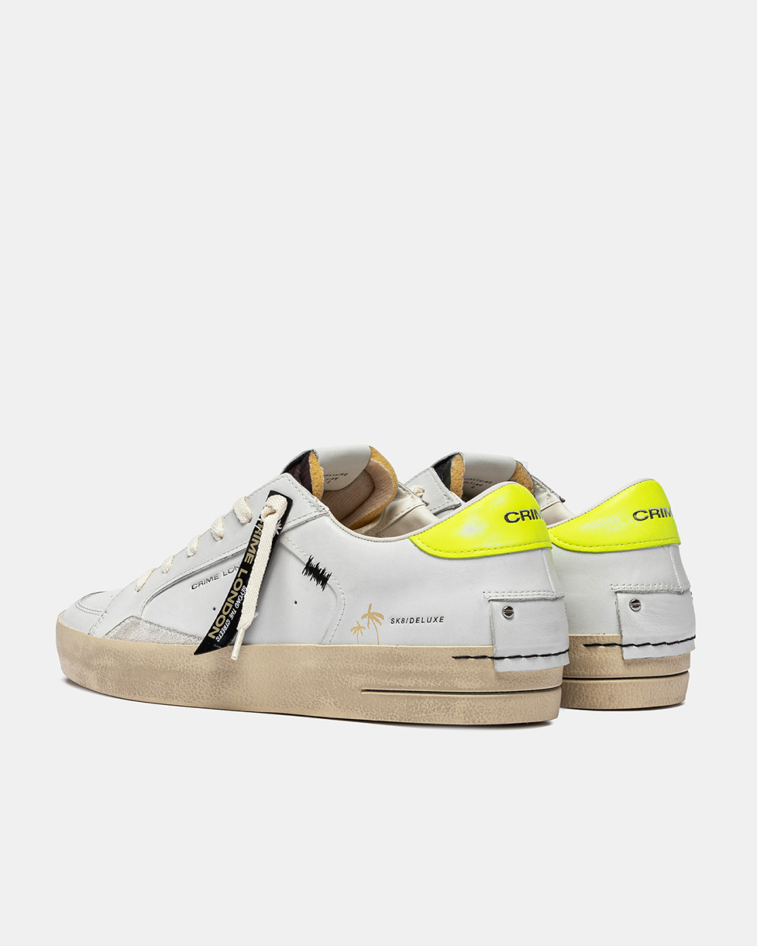 CRIME LONDON: SK8 DELUXE CAMO YELLOW