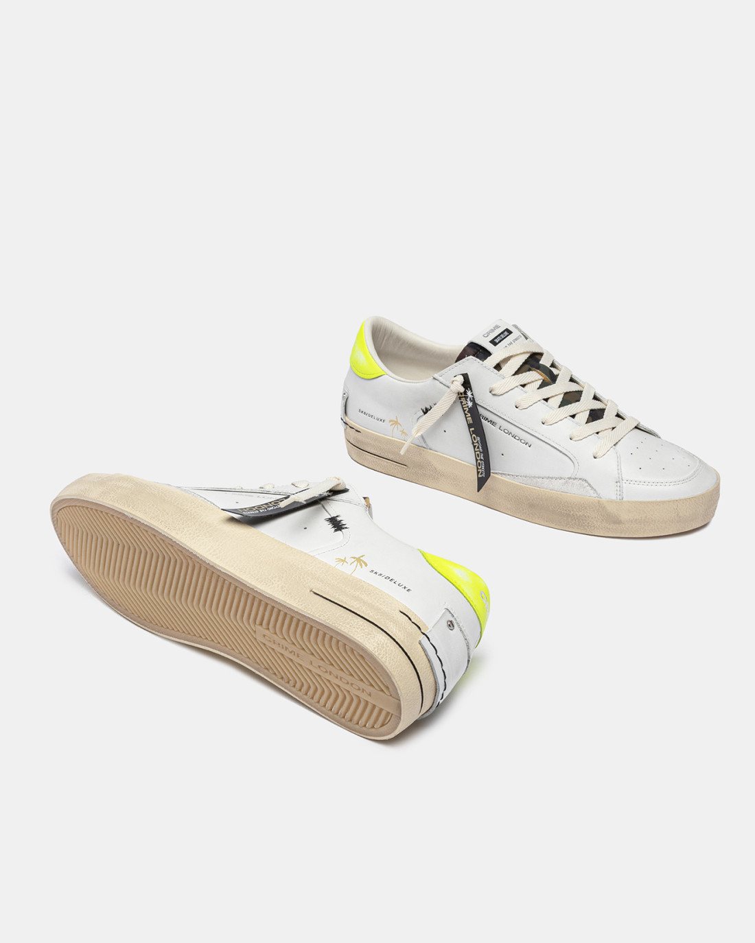CRIME LONDON: SK8 DELUXE CAMO YELLOW