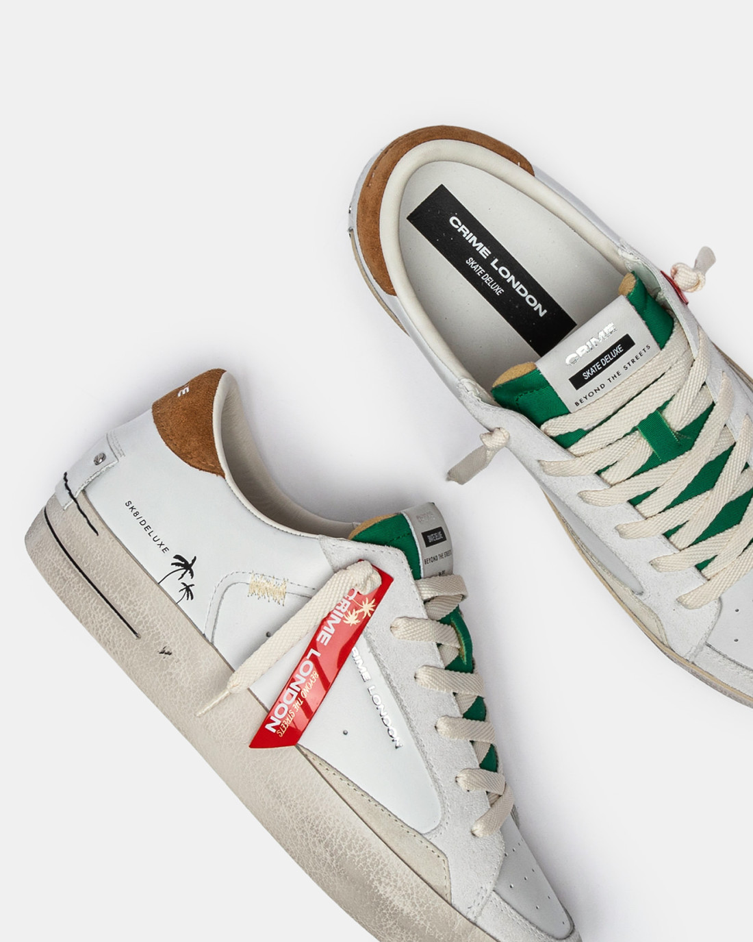 CRIME LONDON: SK8 DELUXE CARAMEL GREEN