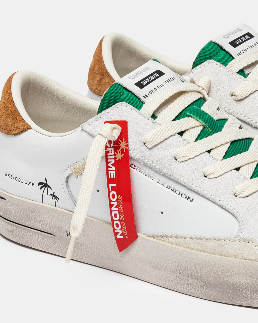 CRIME LONDON: SK8 DELUXE CARAMEL GREEN
