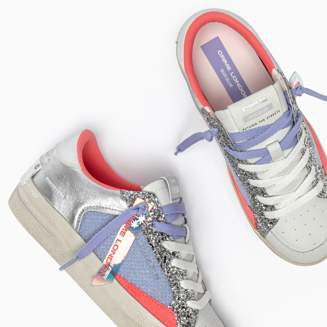 CRIME LONDON: SK8 DELUXE CORAL SKIES