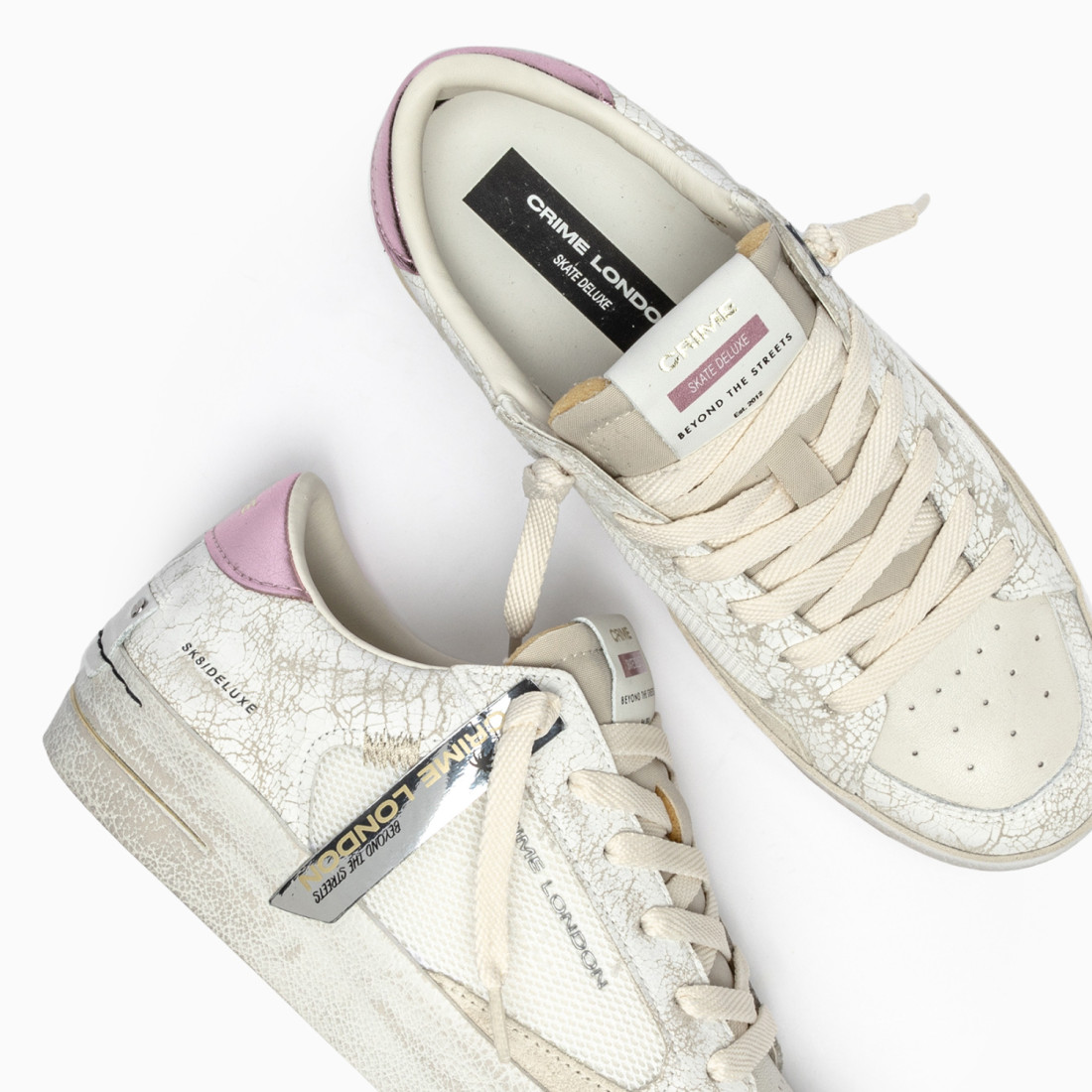 CRIME LONDON: SK8 DELUXE CRACKLE PINK