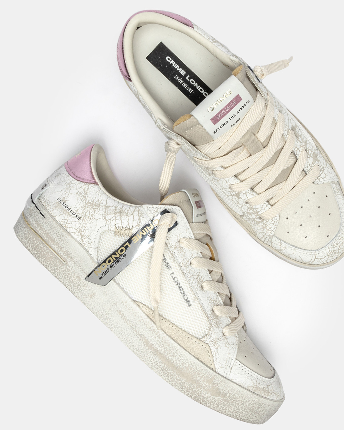 CRIME LONDON: SK8 DELUXE CRACKLE PINK