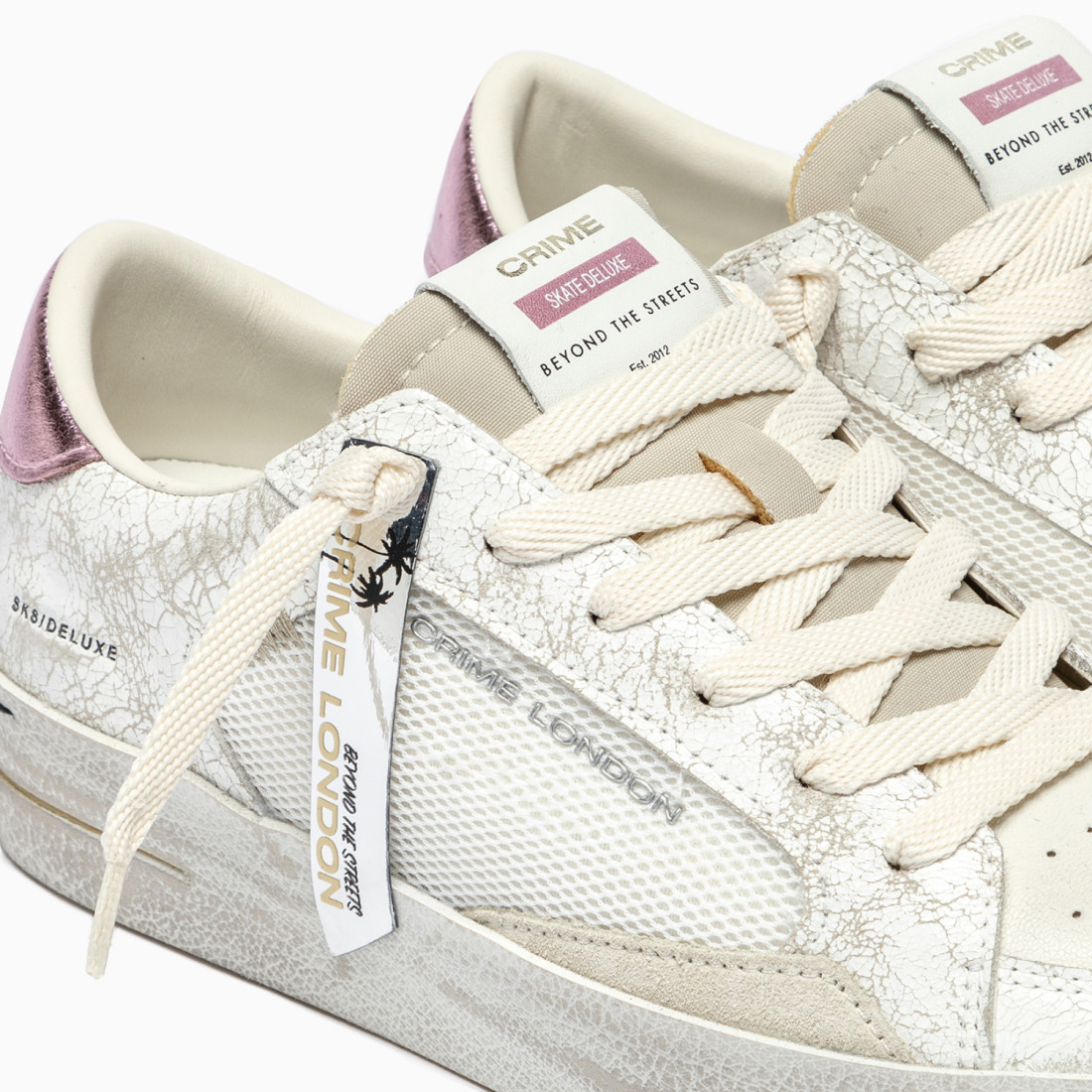 CRIME LONDON: SK8 DELUXE CRACKLE PINK