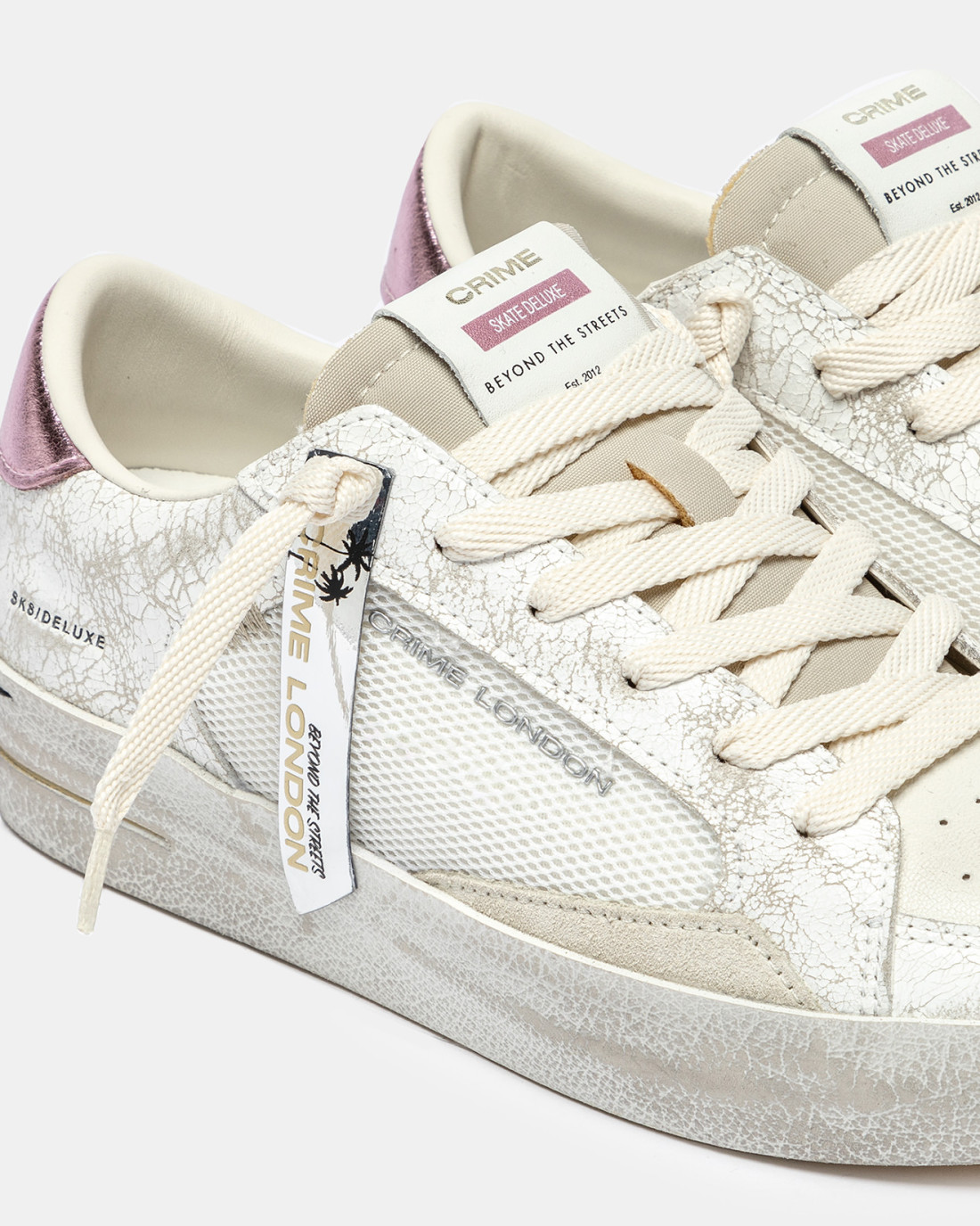 CRIME LONDON: SK8 DELUXE CRACKLE PINK