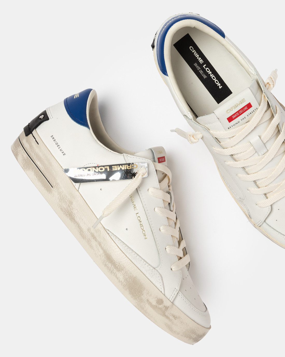 CRIME LONDON: SK8 DELUXE DENIM BLUE