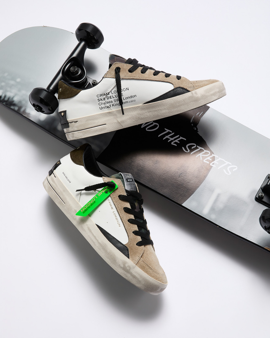 CRIME LONDON: SK8 DELUXE GREEN ARMY
