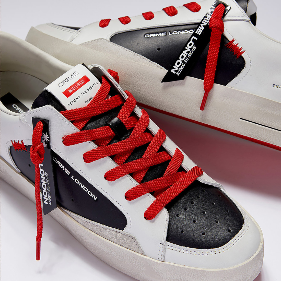 CRIME LONDON: SK8 DELUXE JET BLACK