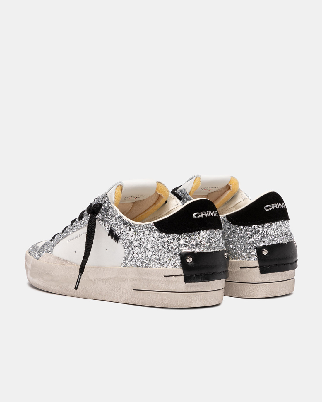 CRIME LONDON: SK8 DELUXE METALLIC SILVER