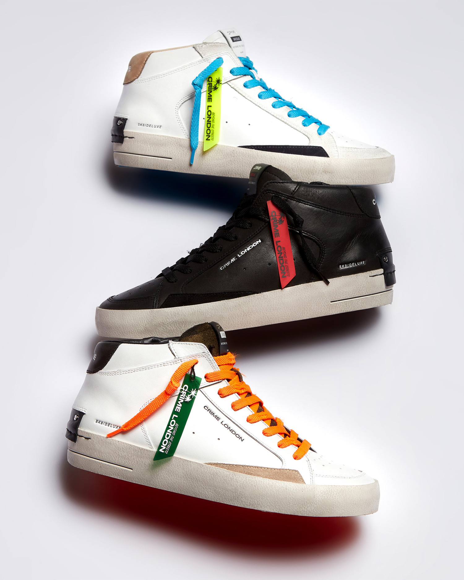 Sk8 Deluxe Mid Black Venom | Crime London