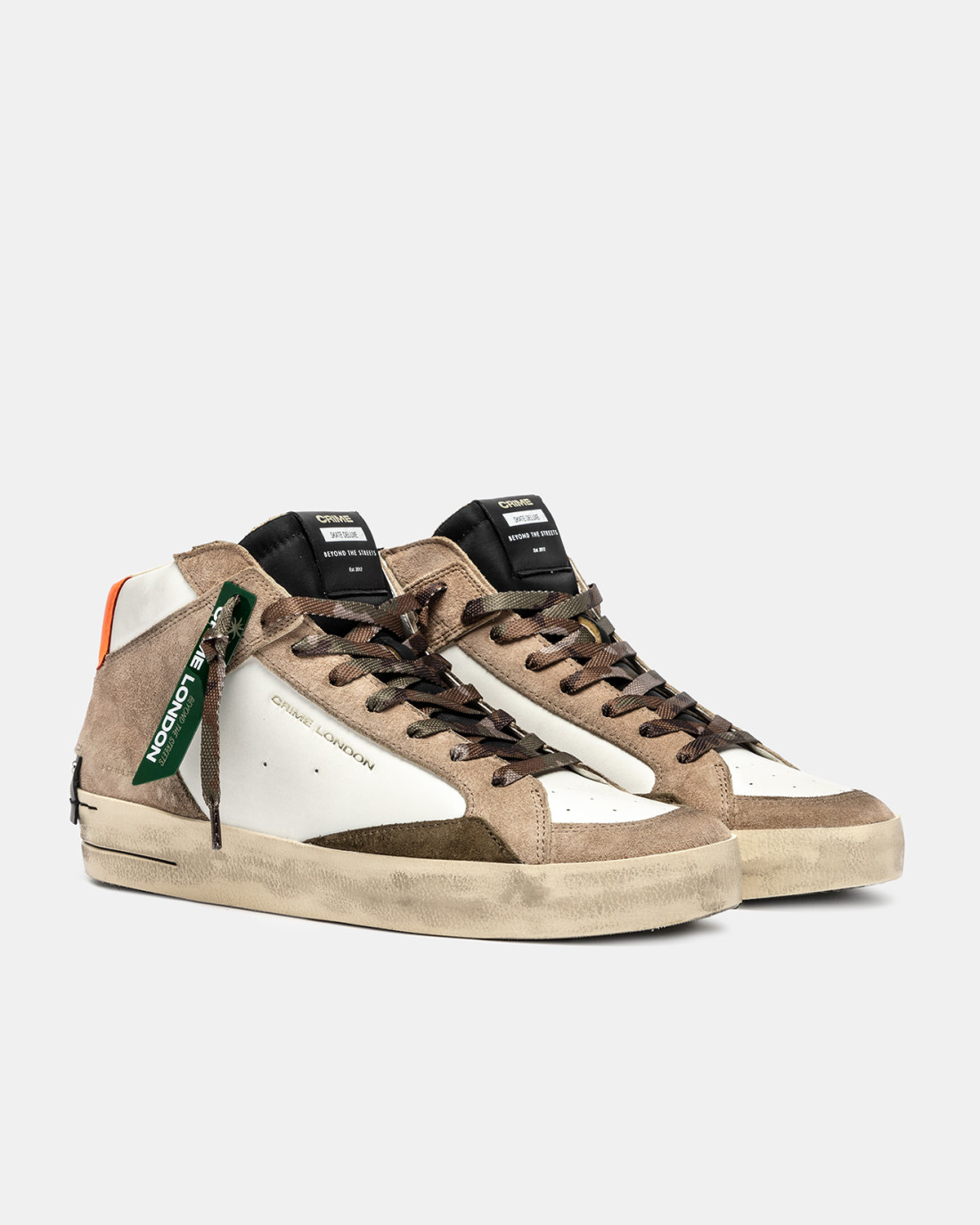 CRIME LONDON: SK8 DELUXE MID BURNT ASHES