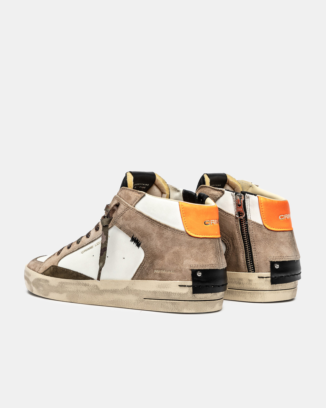 CRIME LONDON: SK8 DELUXE MID BURNT ASHES