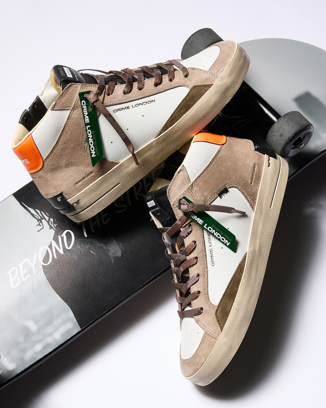 CRIME LONDON: SK8 DELUXE MID BURNT ASHES