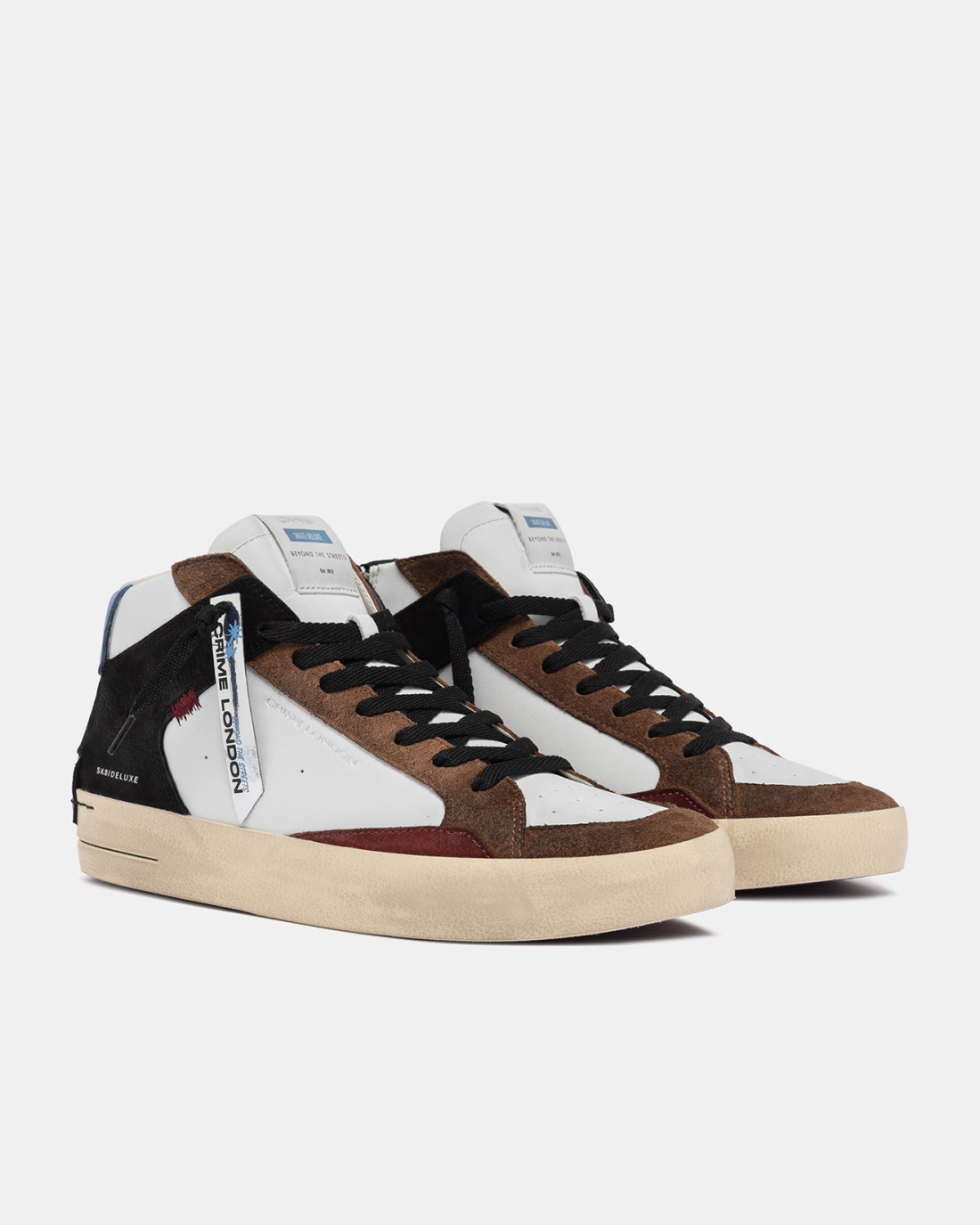 CRIME LONDON: SK8 DELUXE MID BURNT SIENNA