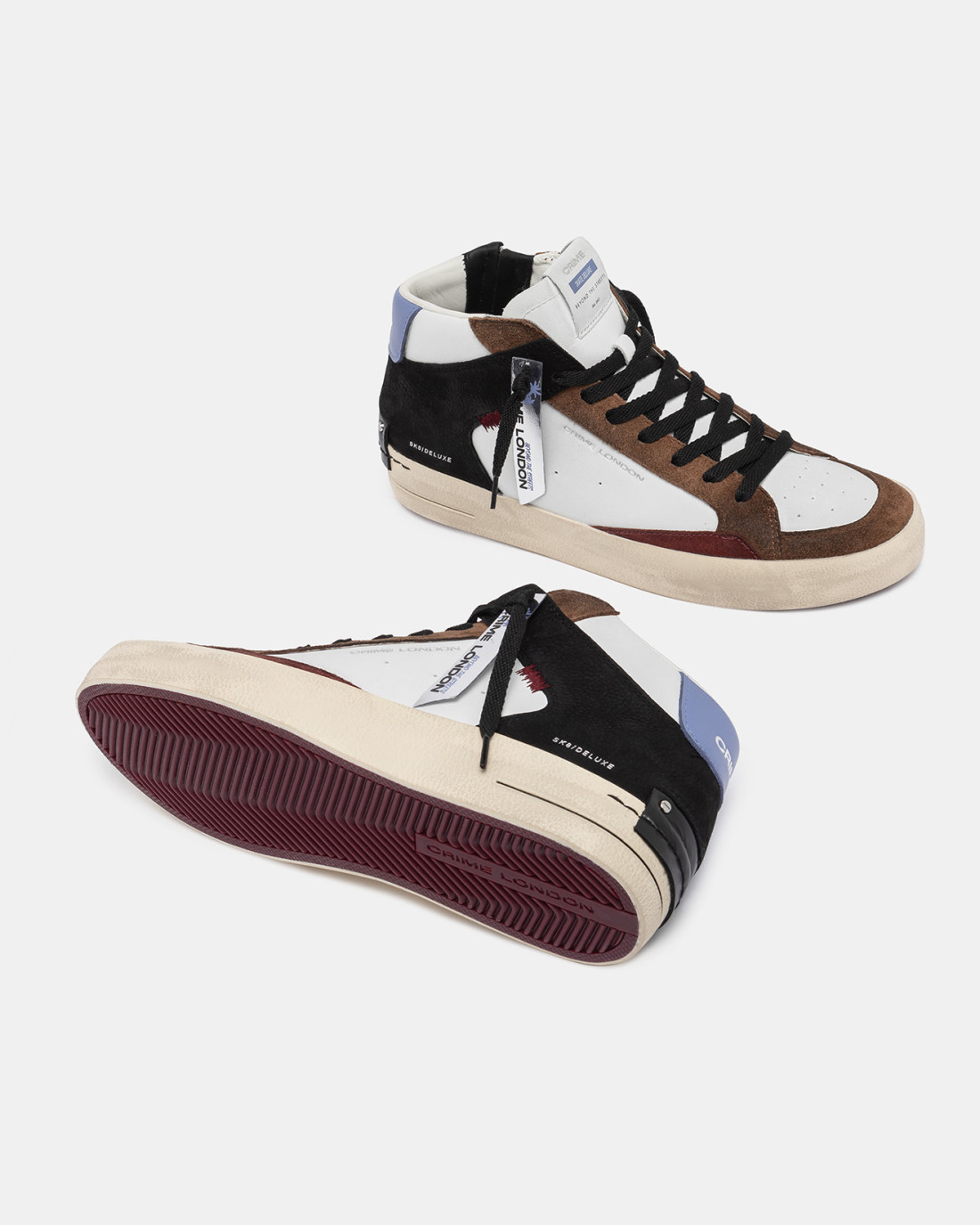 CRIME LONDON: SK8 DELUXE MID BURNT SIENNA