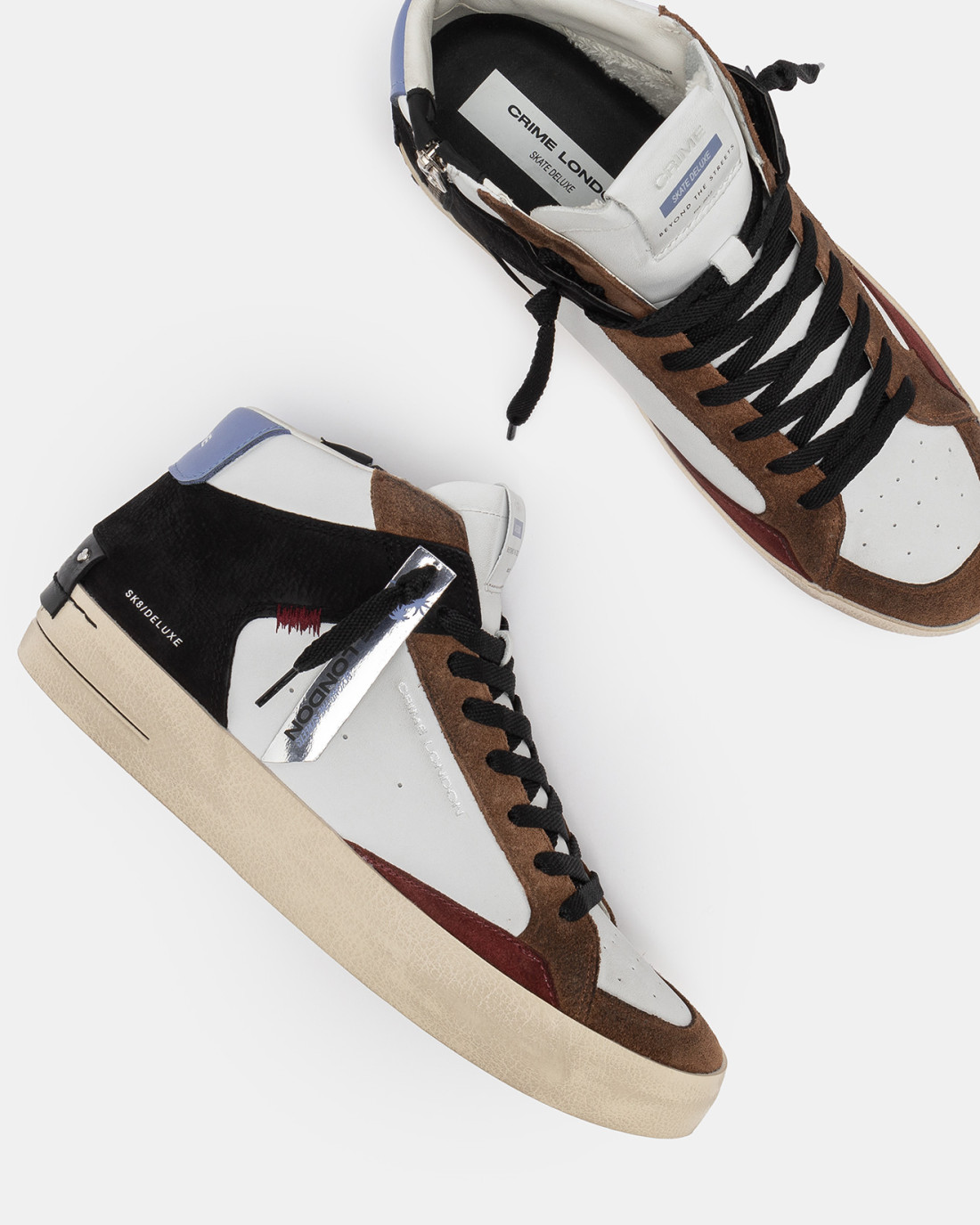 CRIME LONDON: SK8 DELUXE MID BURNT SIENNA