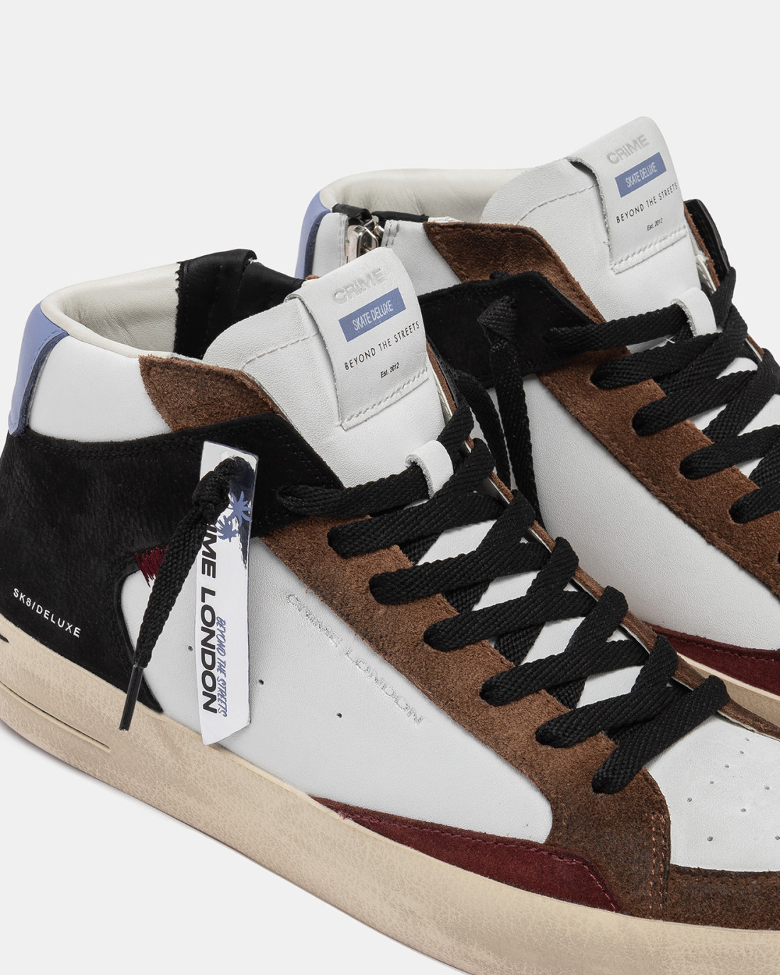 CRIME LONDON: SK8 DELUXE MID BURNT SIENNA