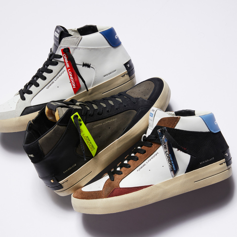 CRIME LONDON: SK8 DELUXE MID BURNT SIENNA