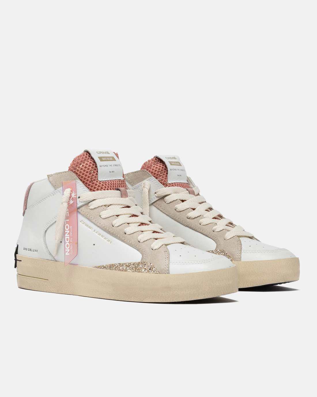 CRIME LONDON: SK8 DELUXE MID DIRTY PEACH