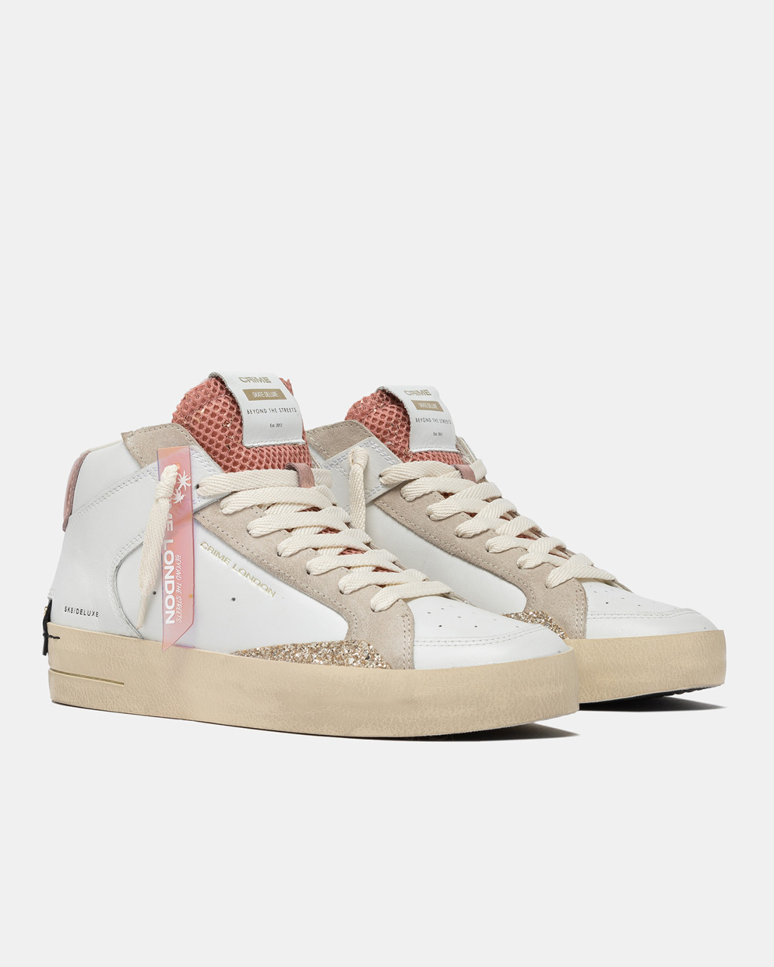 CRIME LONDON: SK8 DELUXE MID DIRTY PEACH