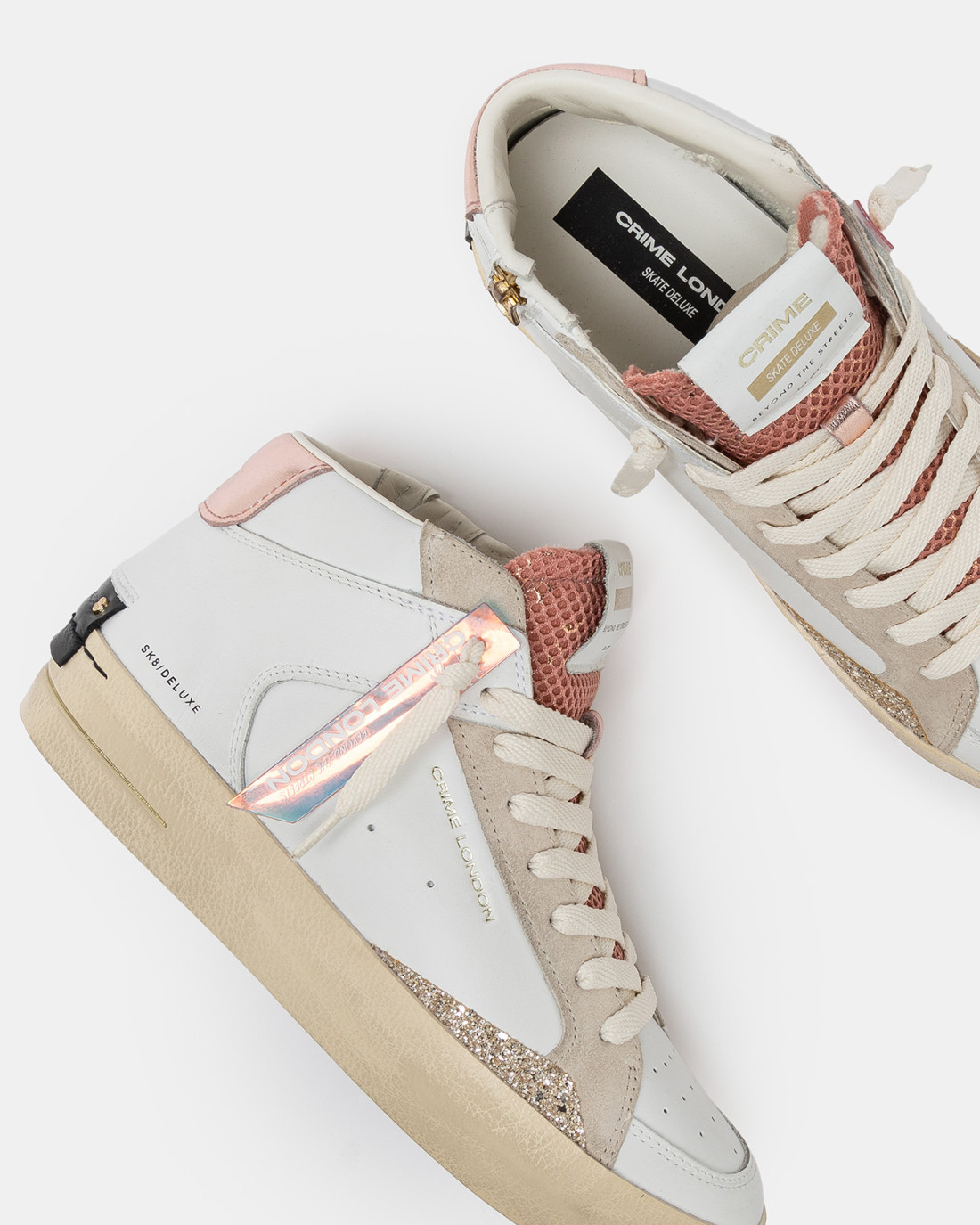 CRIME LONDON: SK8 DELUXE MID DIRTY PEACH