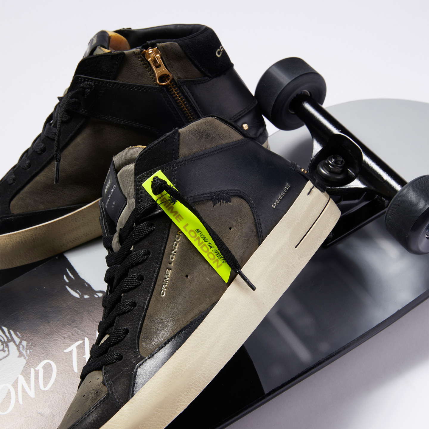 【★大感謝セール】 Deluxe Sk8 Mid London Crime | Green Downtown 靴