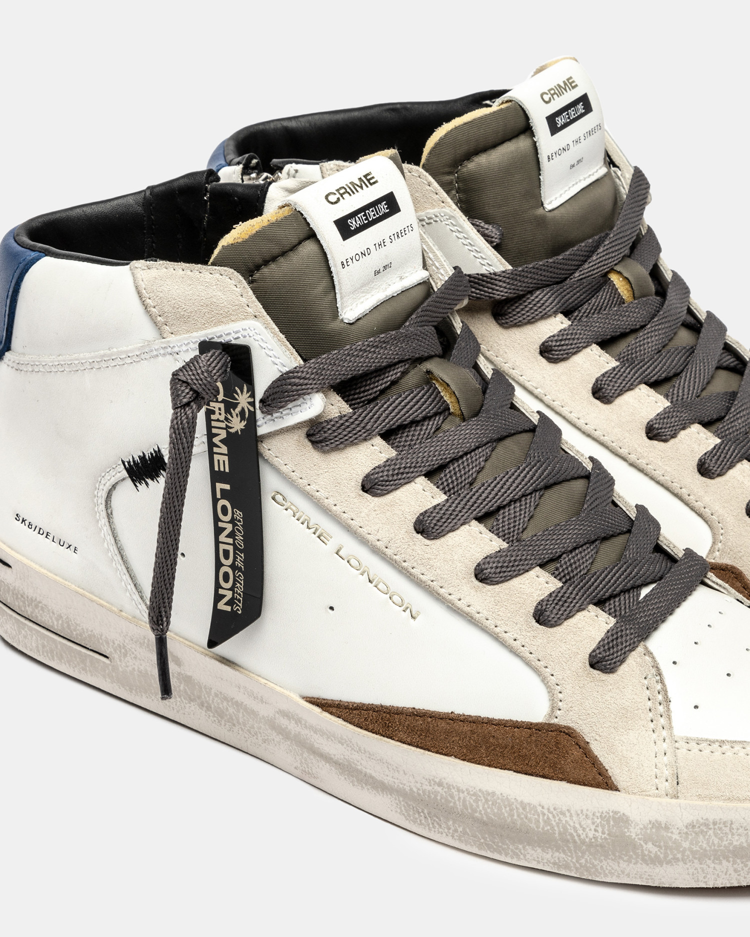 Sk8 Deluxe Mid Dusty Blue | Crime London