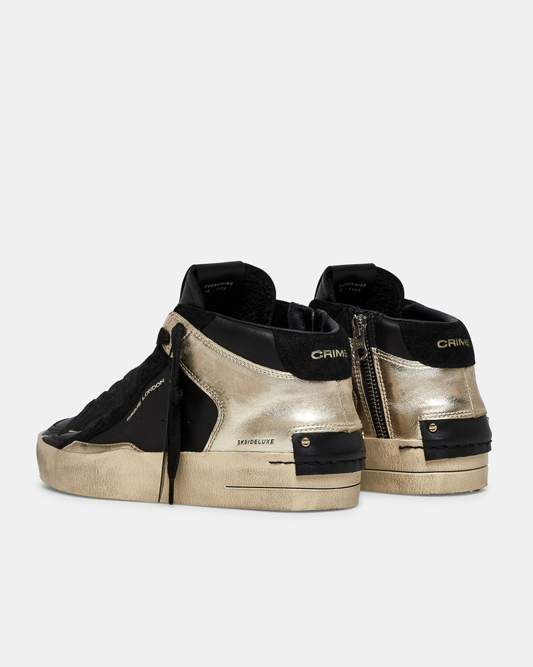 CRIME LONDON: SK8 DELUXE MID GOLD FEVER