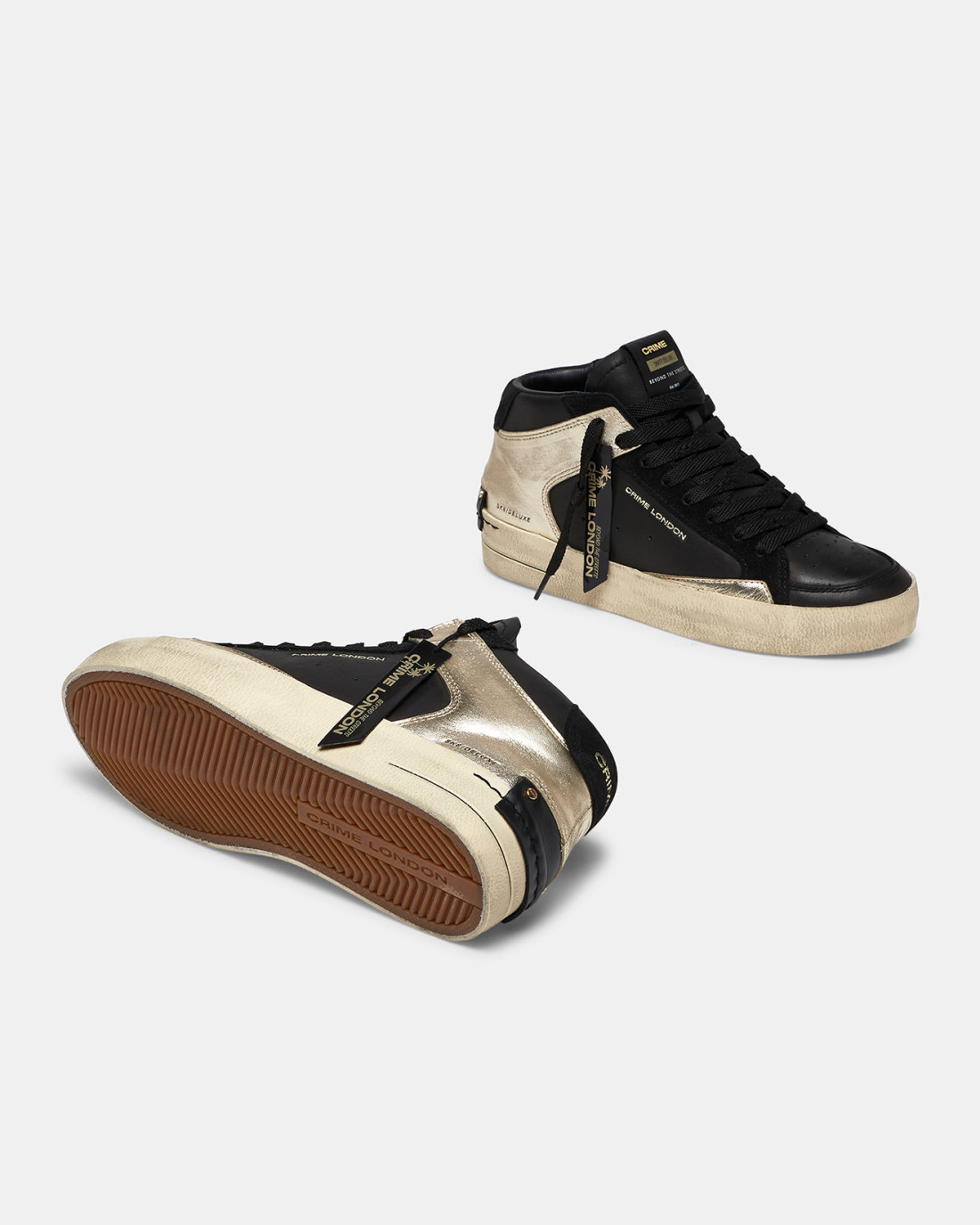 CRIME LONDON: SK8 DELUXE MID GOLD FEVER