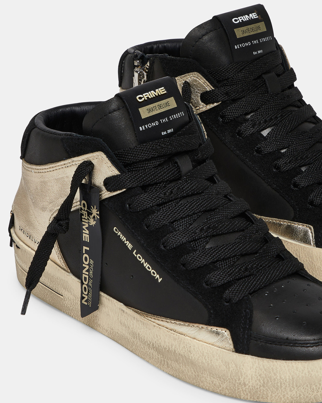 CRIME LONDON: SK8 DELUXE MID GOLD FEVER
