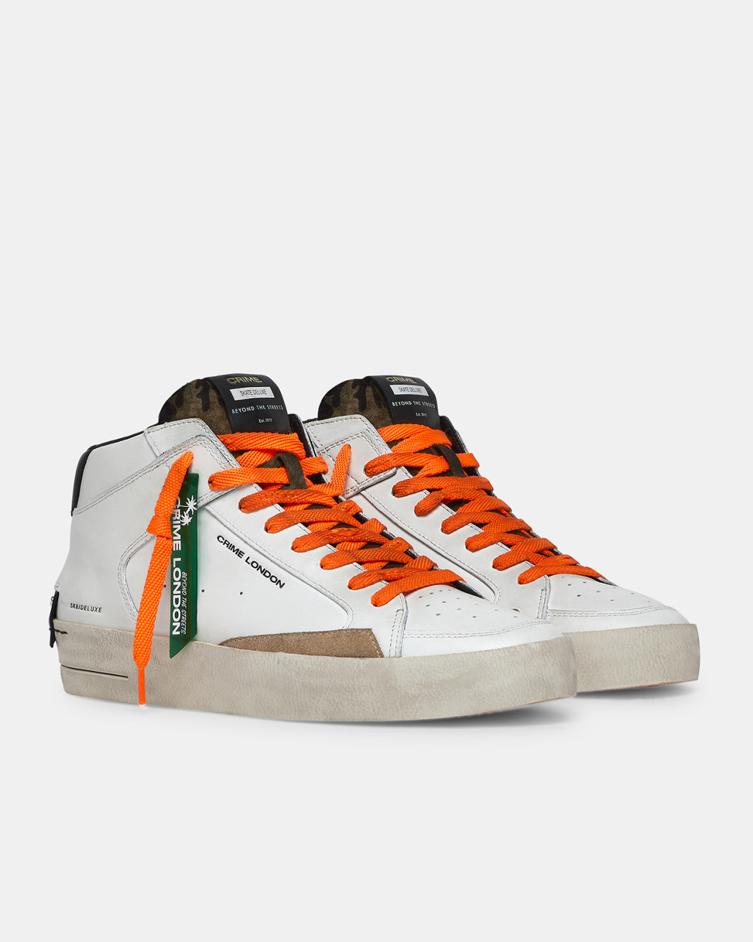 CRIME LONDON: SK8 DELUXE MID LAVA ORANGE
