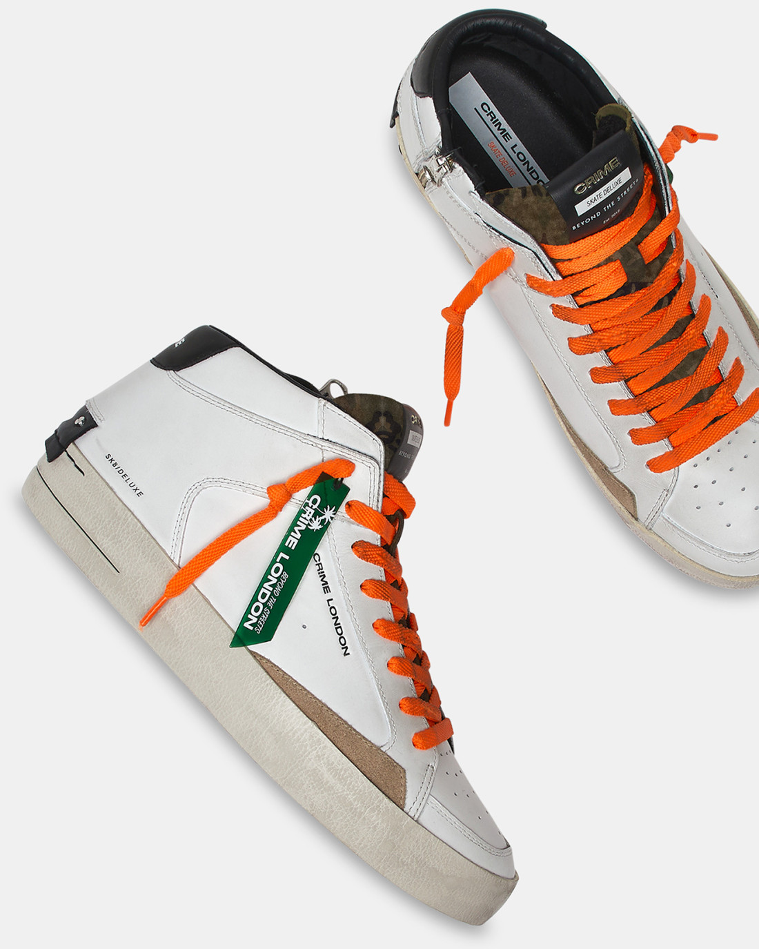 CRIME LONDON: SK8 DELUXE MID LAVA ORANGE