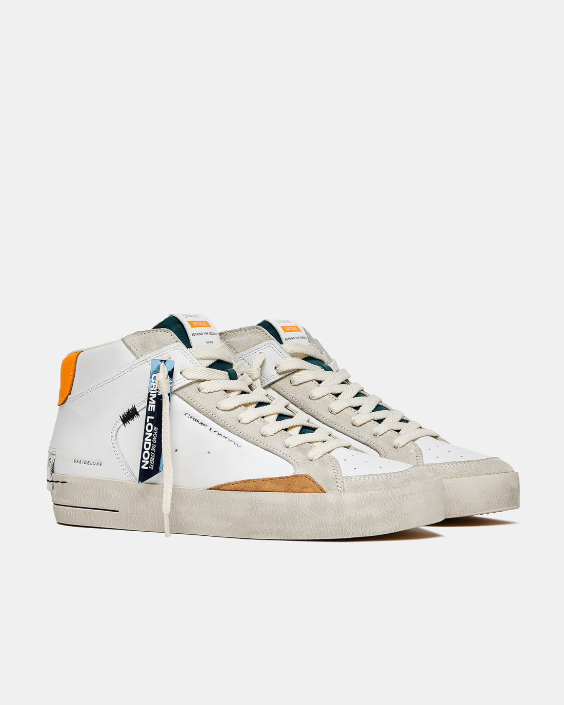 CRIME LONDON: SK8 DELUXE MID VINTAGE CORAL