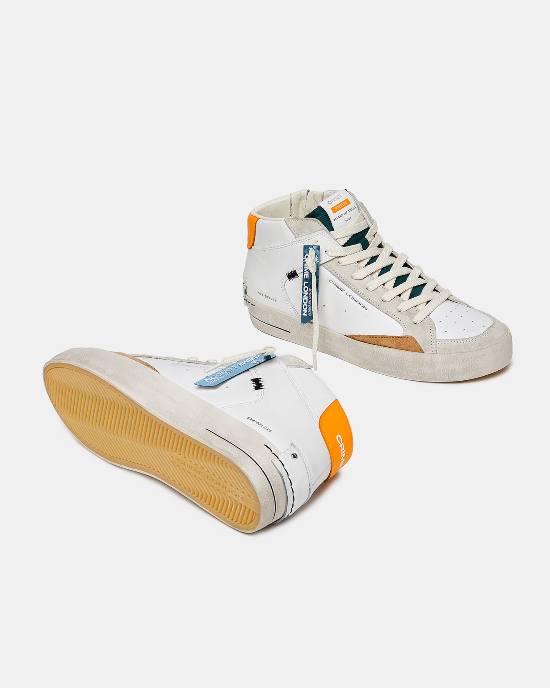 CRIME LONDON: SK8 DELUXE MID VINTAGE CORAL