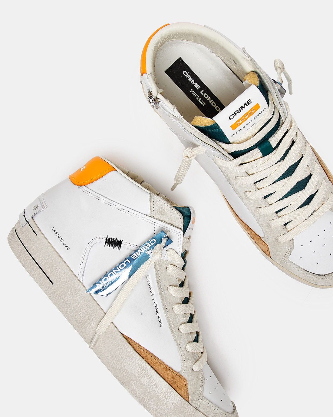 CRIME LONDON: SK8 DELUXE MID VINTAGE CORAL