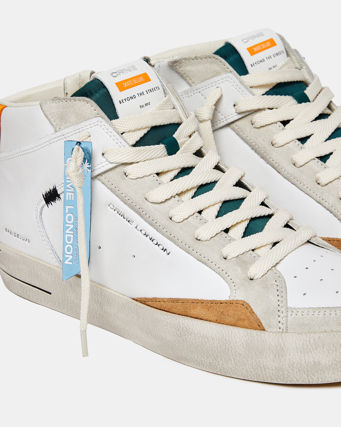 CRIME LONDON: SK8 DELUXE MID VINTAGE CORAL