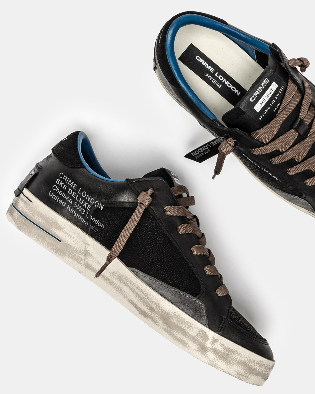 CRIME LONDON: SK8 DELUXE MIDNIGHT BLACK