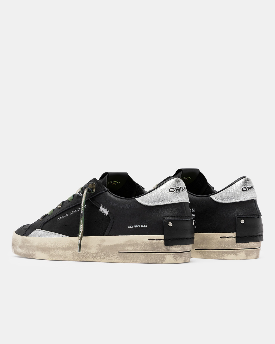 CRIME LONDON: SK8 DELUXE MILITARY BLACK