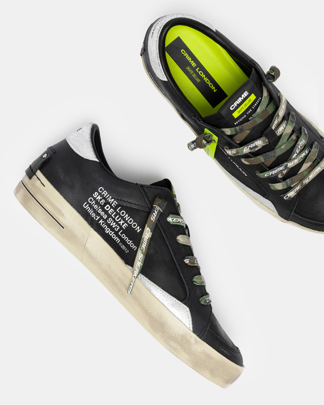 CRIME LONDON: SK8 DELUXE MILITARY BLACK