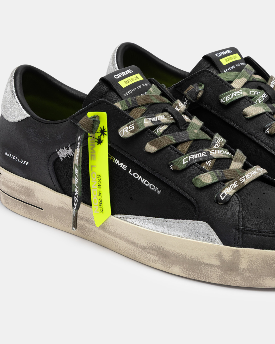 CRIME LONDON: SK8 DELUXE MILITARY BLACK