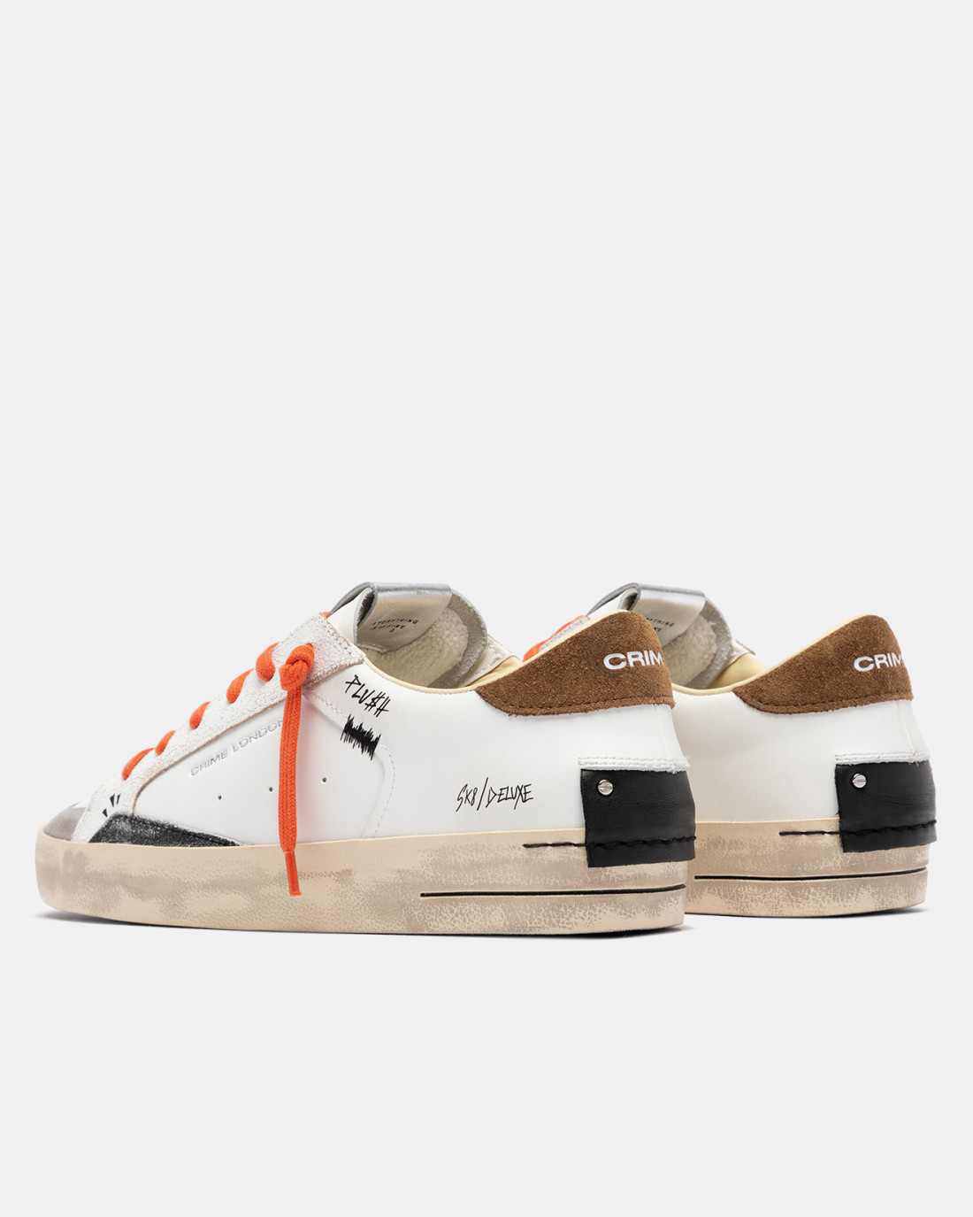 CRIME LONDON: SK8 DELUXE ORANGE FLAME