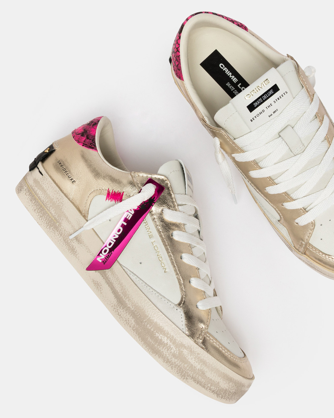 CRIME LONDON: SK8 DELUXE PINK VENOM