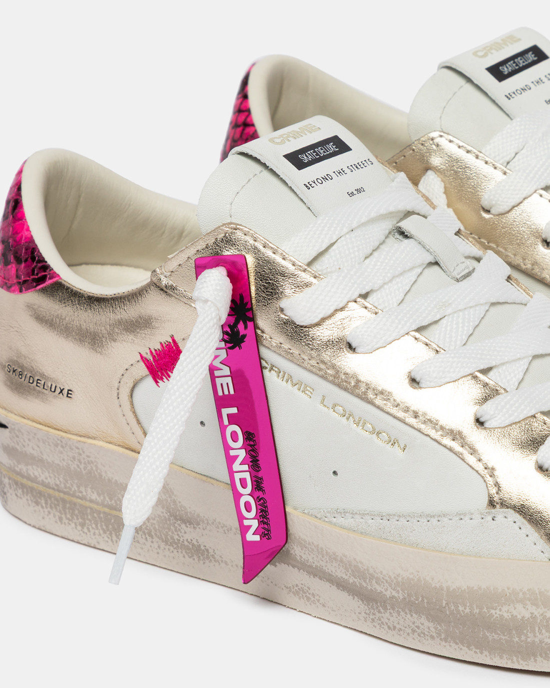 CRIME LONDON: SK8 DELUXE PINK VENOM
