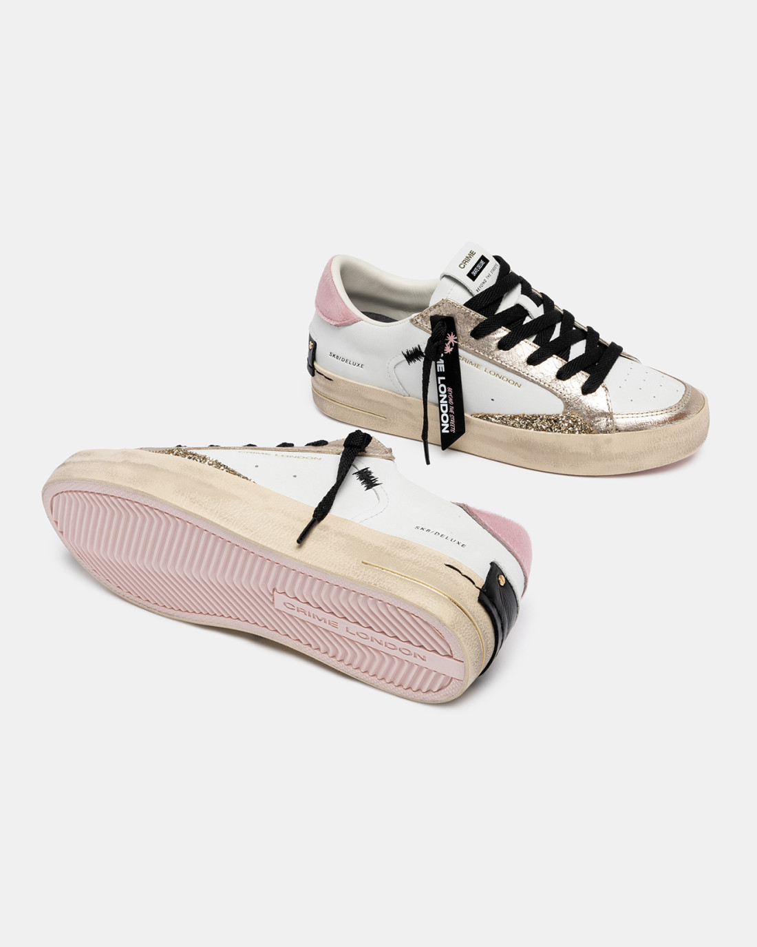 CRIME LONDON: SK8 DELUXE RUST PINK