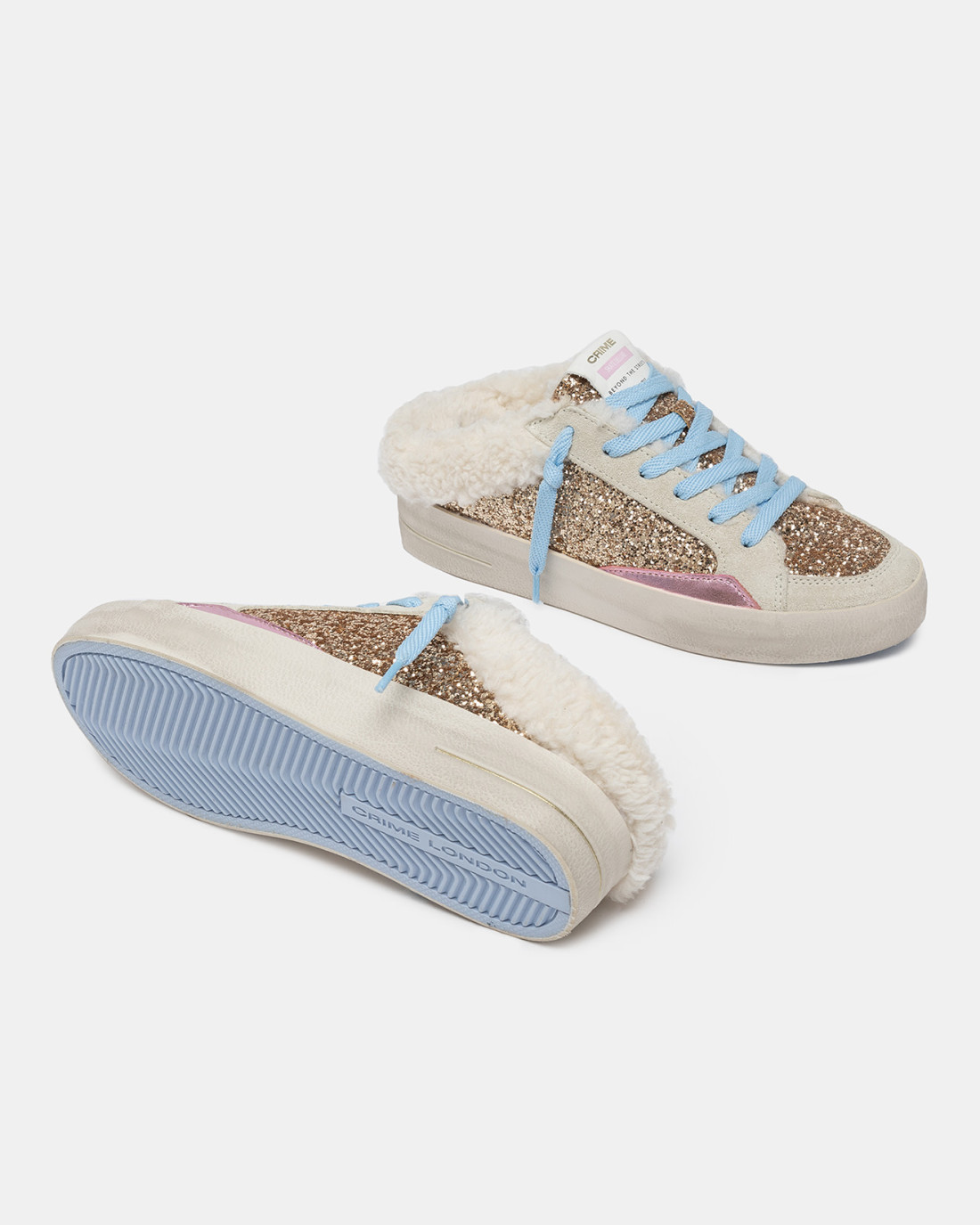 CRIME LONDON: SK8 DELUXE SABOT CLOUD DANCER