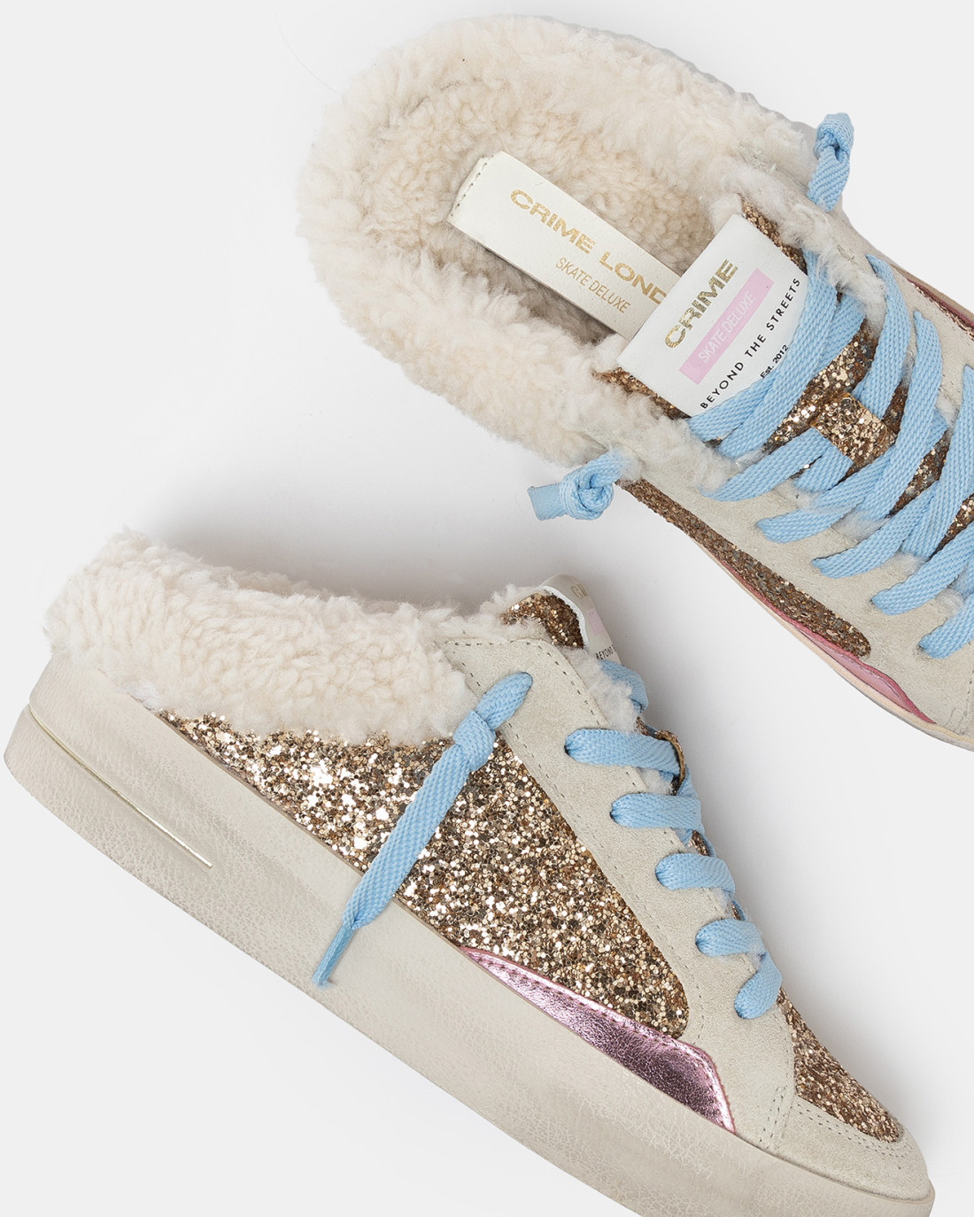 CRIME LONDON: SK8 DELUXE SABOT CLOUD DANCER