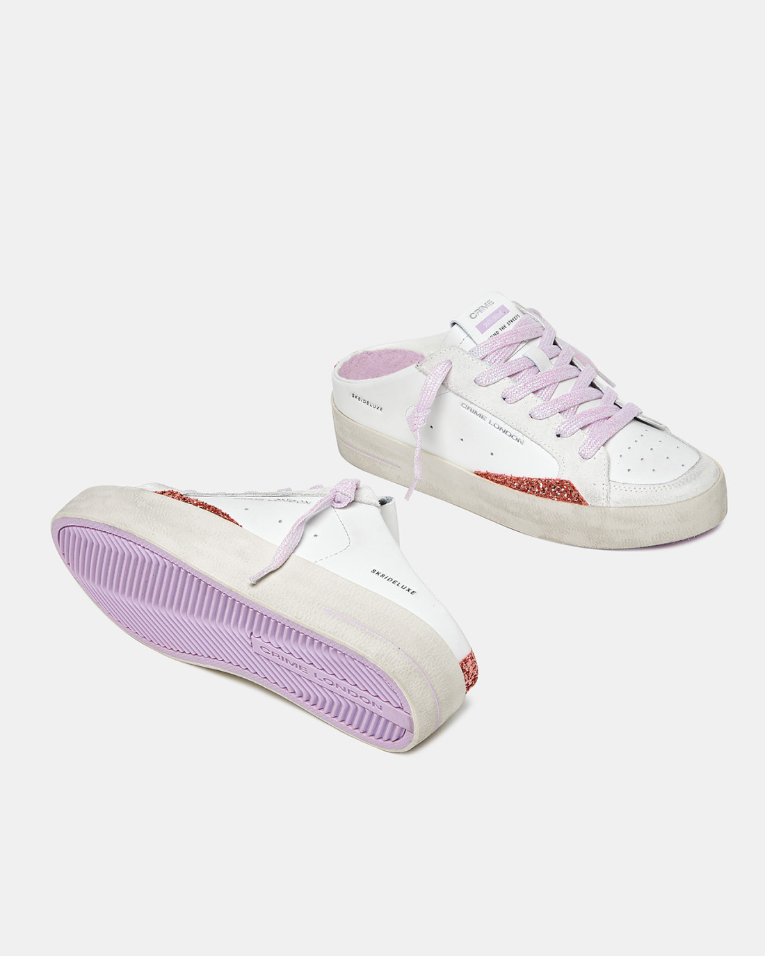 CRIME LONDON: SK8 DELUXE SABOT ROSE' & CHILL