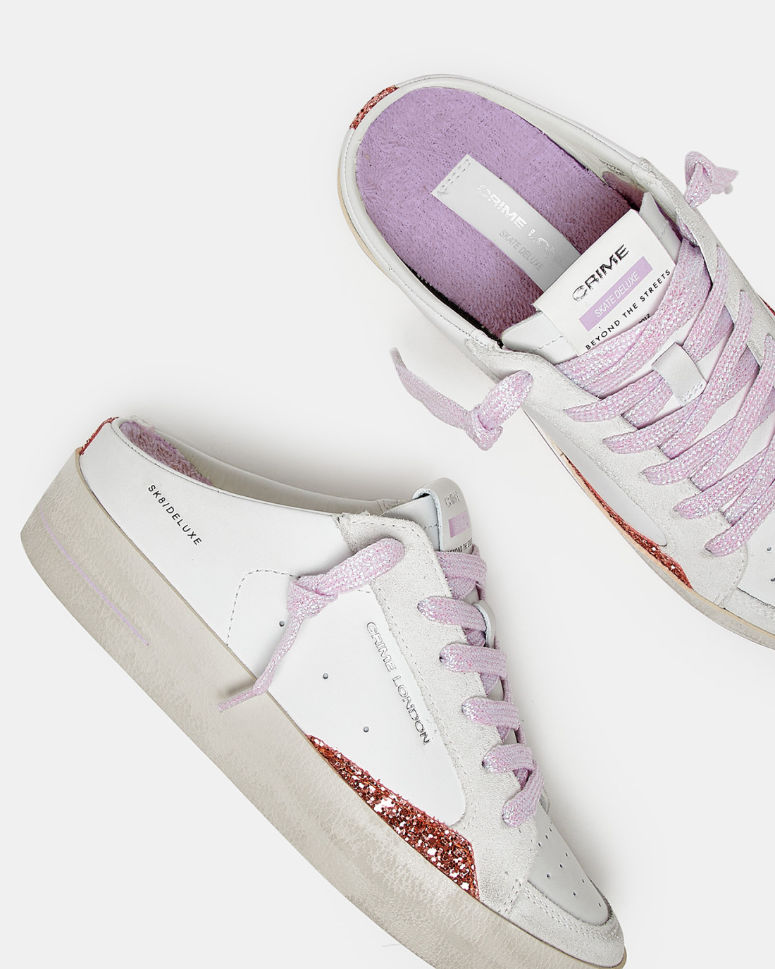 CRIME LONDON: SK8 DELUXE SABOT ROSE' & CHILL