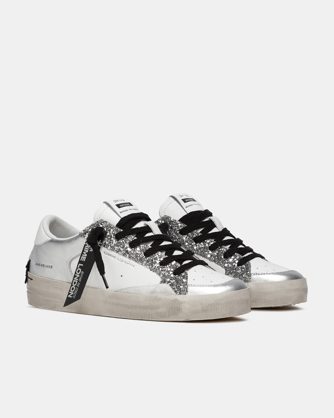 CRIME LONDON: SK8 DELUXE SILVER GLAM